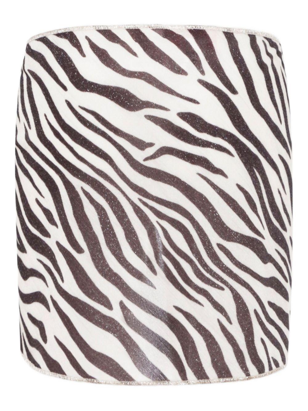 Copricostume sery fantasia zebrata con finish lurex