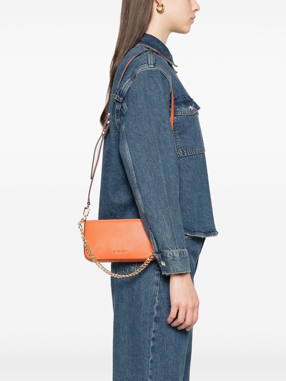 Borsa convertibile Bryant piccola in pelle martellata arancione