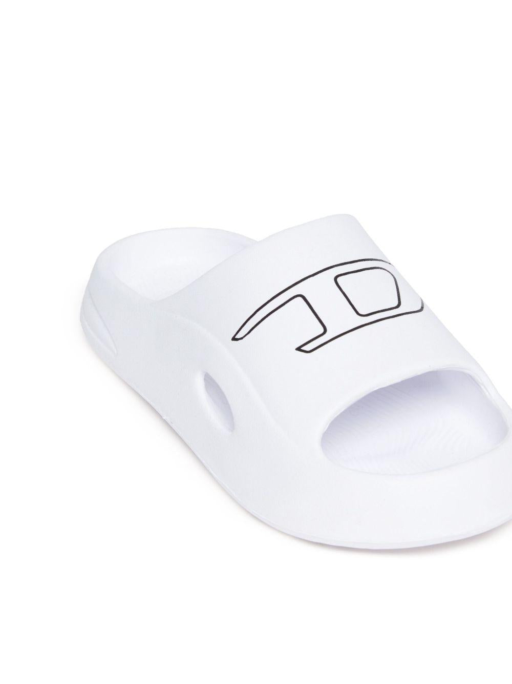 Ciabatta bianca logo Oval-D