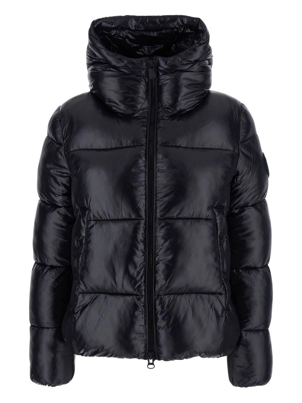 Piumino trapuntato con cappuccio e collo alto D31989WLOVE21 10000 SAVE THE DUCK