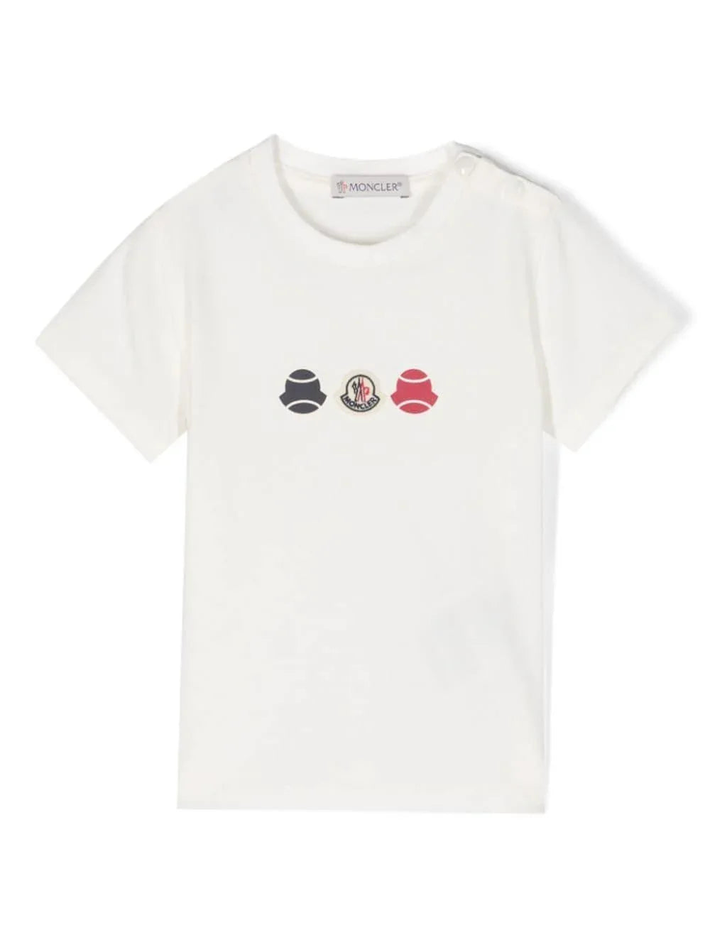 T-shirt neonato bianca logata - Preludio Moda