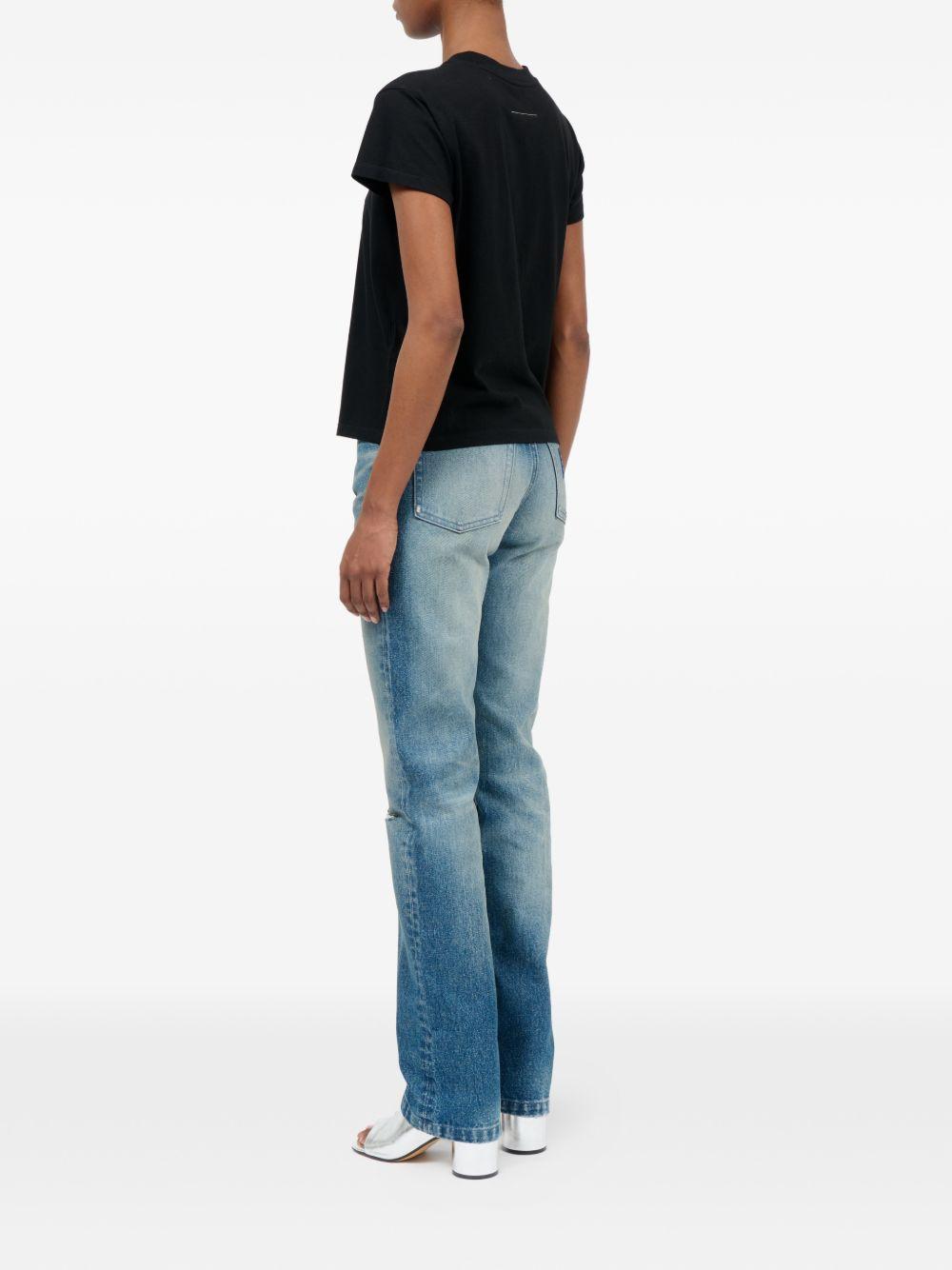 T-shirt in cotone girocollo S62GD0216M20048 900 MM6 MAISON MARGIELA