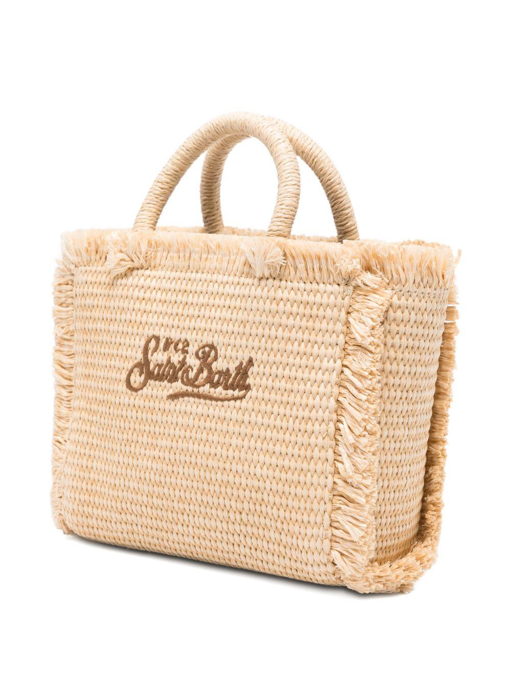 Borsa tote in paglia con cristalli VAMI009 02747L MC2 SAINT BARTH