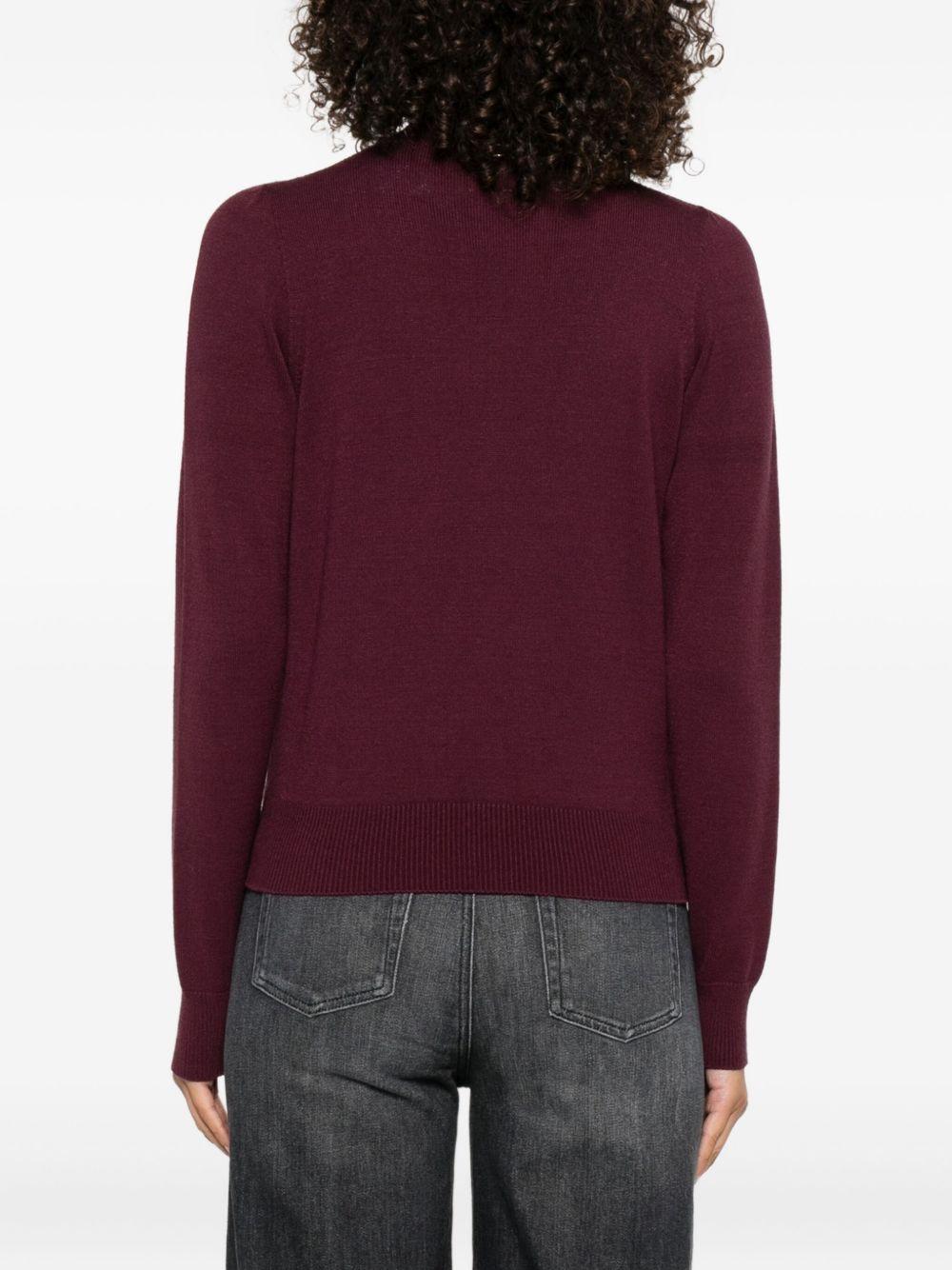 Maglione Viola con Apertura a Goccia 252TP3060 05609 TWINSET
