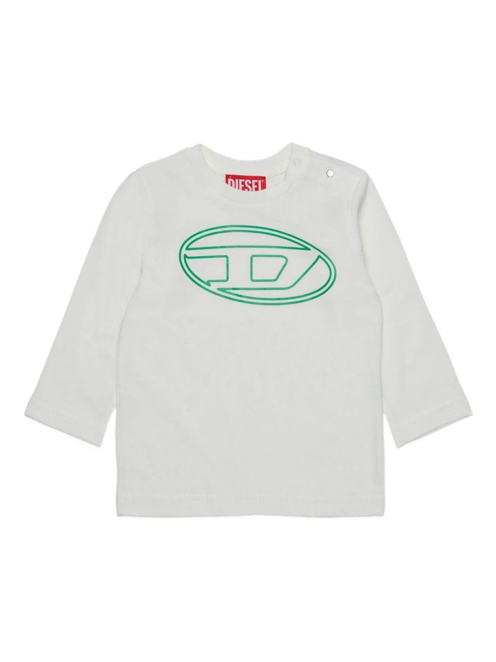 T-shirt con Logo e Bottoni a Pressione K0071200YI9 K1412 DIESEL KIDS