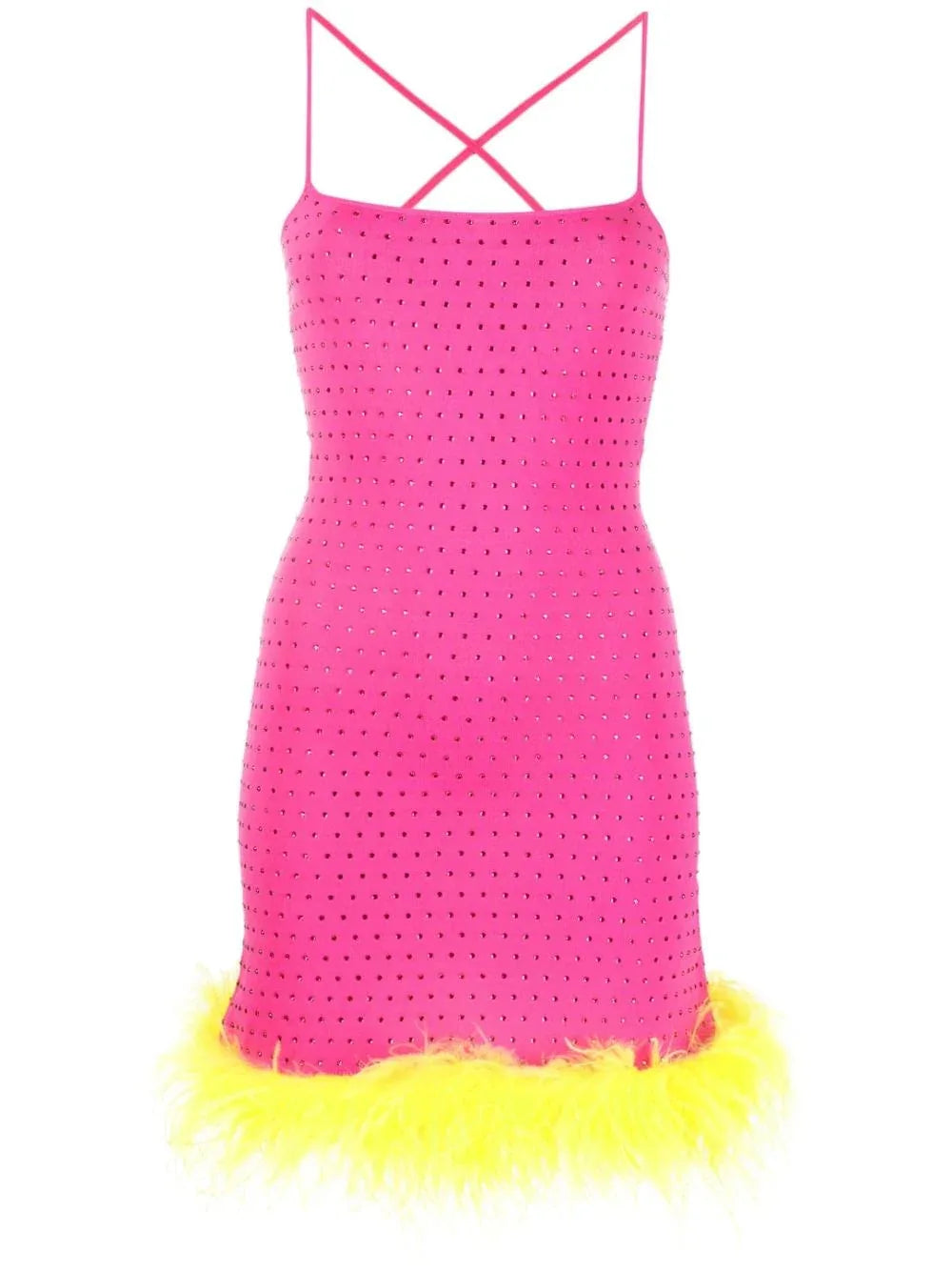 Abito Party fucsia con strass - Preludio Moda