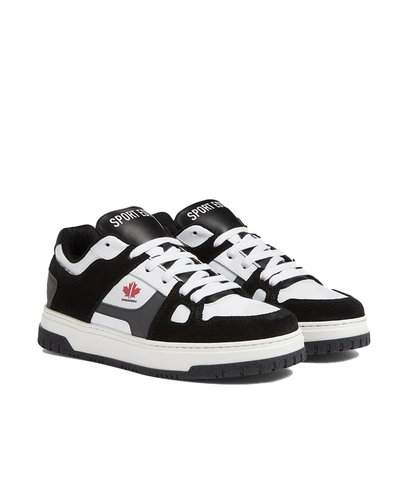 Sneakers a inserti bianche/nere - Preludio Moda