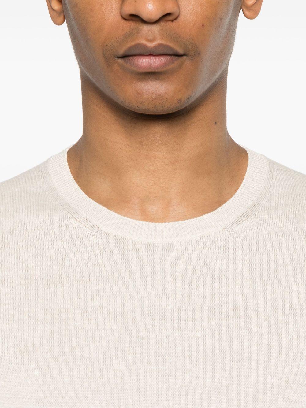 T-shirt Josh in filo panna - Preludio Moda