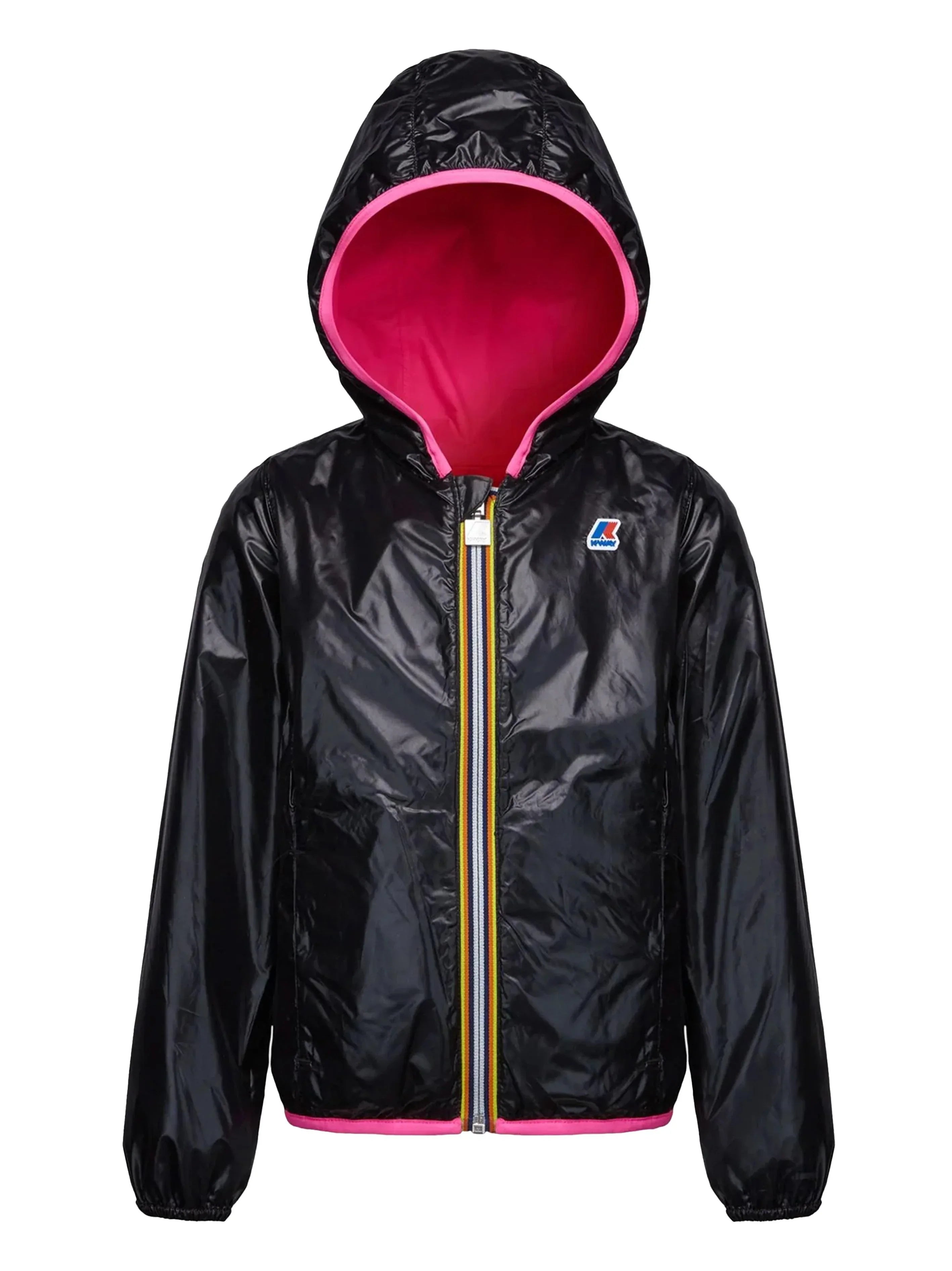 LILY PLUS.2 REVERSIBILE NERO/ROSA FLUO - Preludio Moda