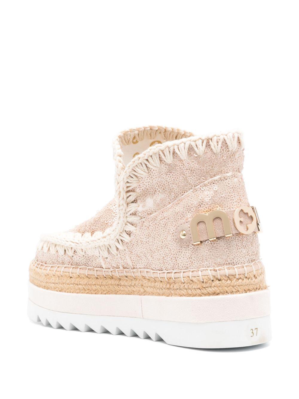 Eskimo jute eva outsole sequins microsequins natural