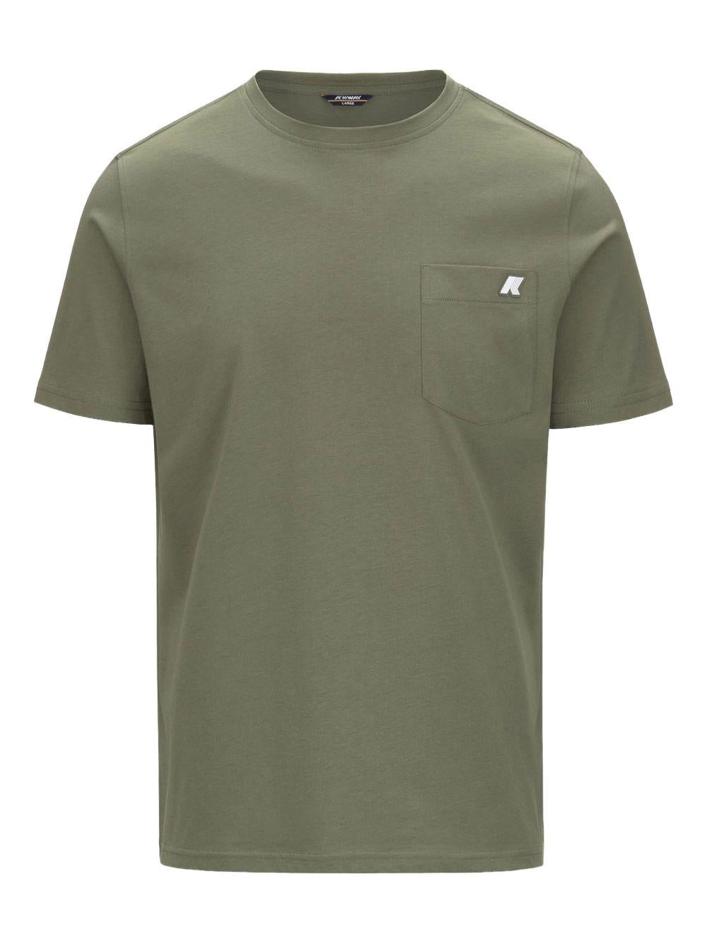 T-shirt ricamo scritta K31368W V15 K-WAY