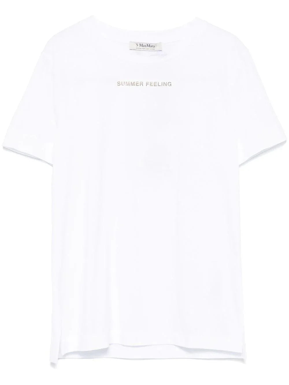 T-shirt bianca summer feeling - Preludio Moda