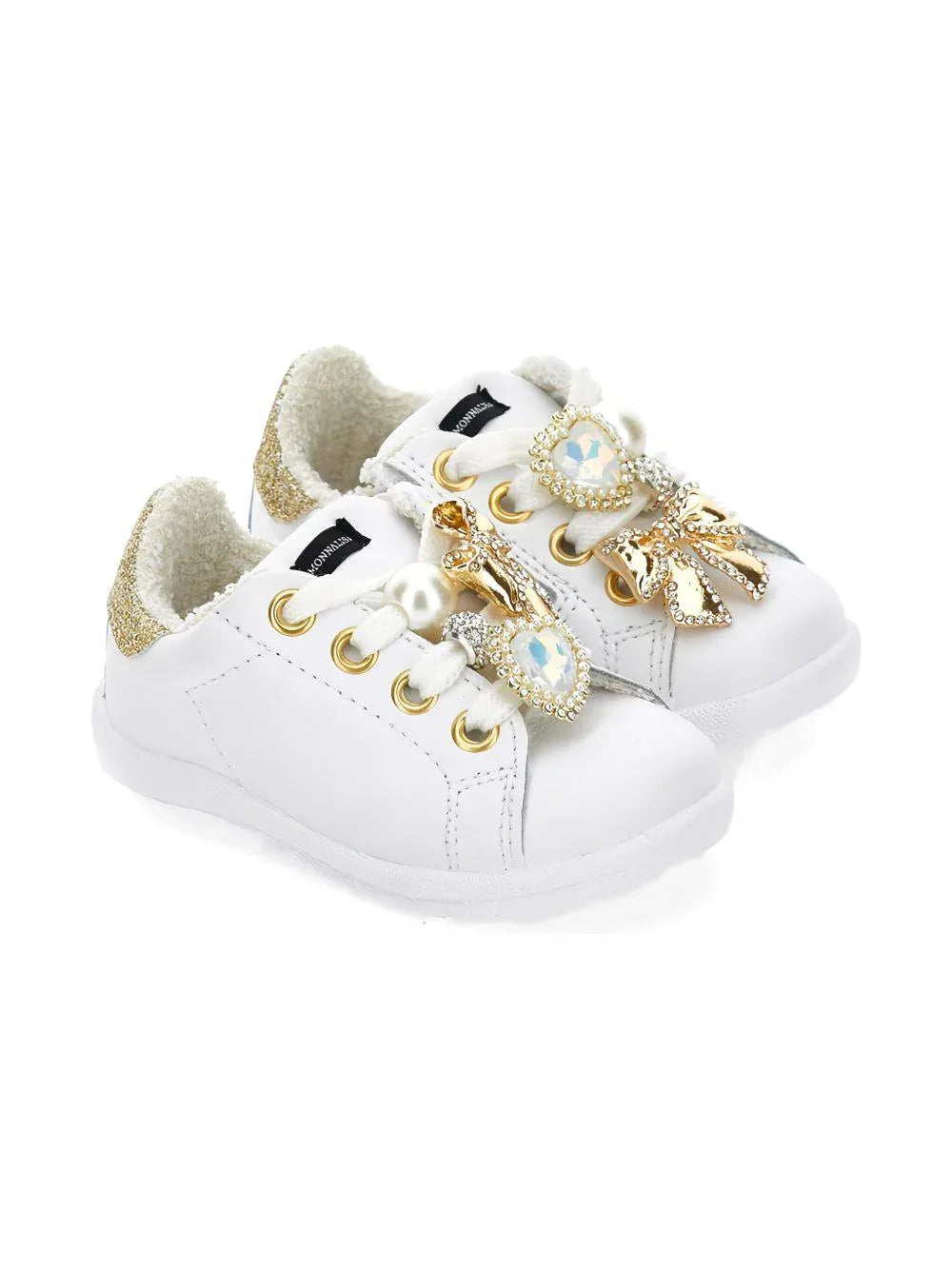 Sneakers con Decorazioni e Dettagli Oro - Preludio Moda