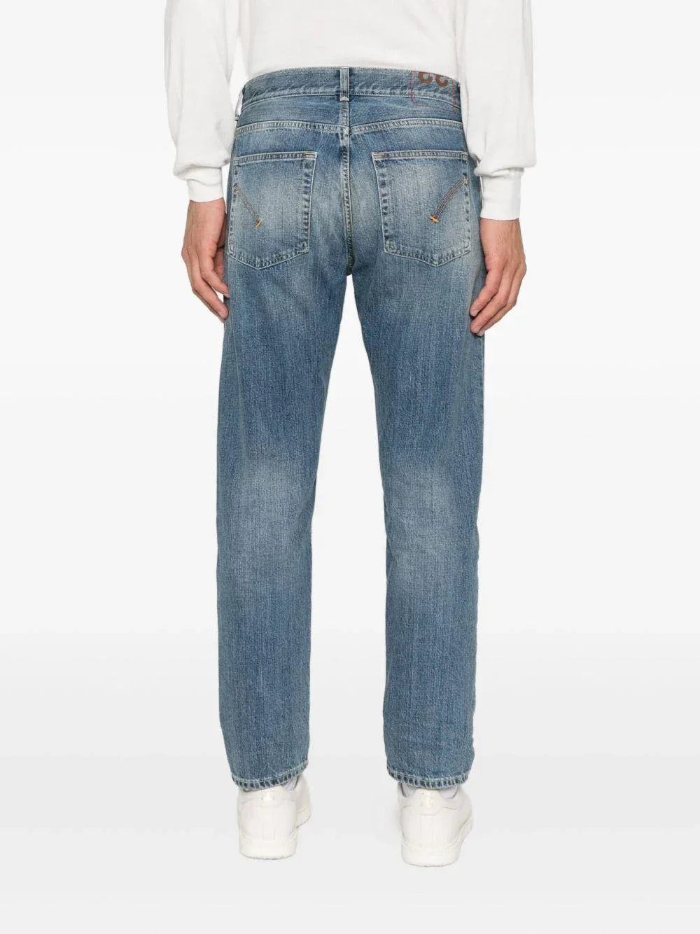 DONDUP Jeans blu a gamba dritta in denim - Preludio Moda