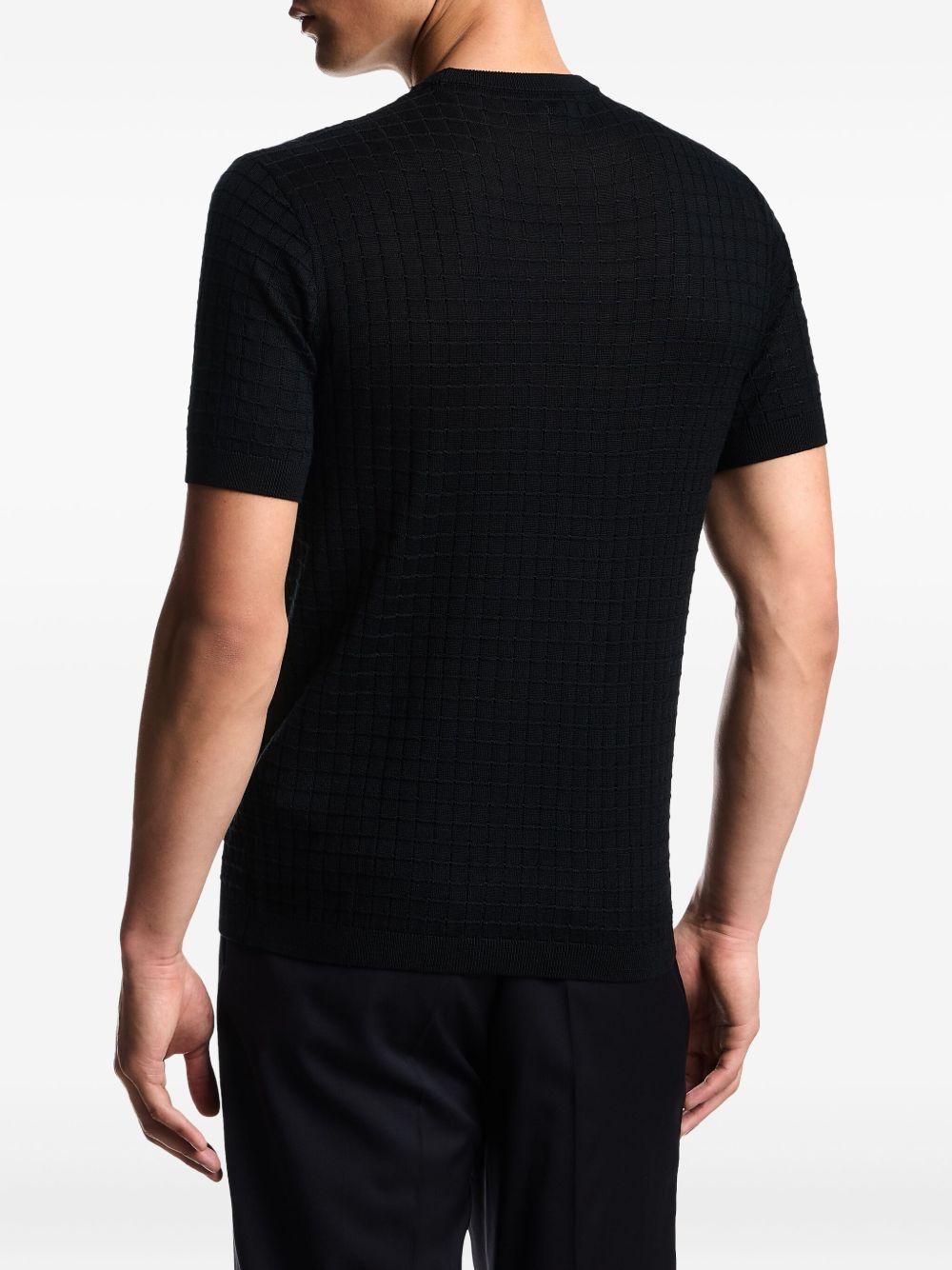 Maglietta nera a maniche corte con girocollo EM003504AF14113 UC001 EMPORIO ARMANI