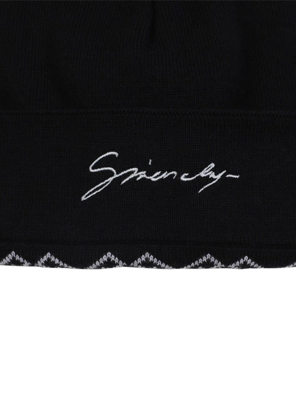 Berretto Reversibile con Logo Ricamato H30908 09B GIVENCHY KIDS