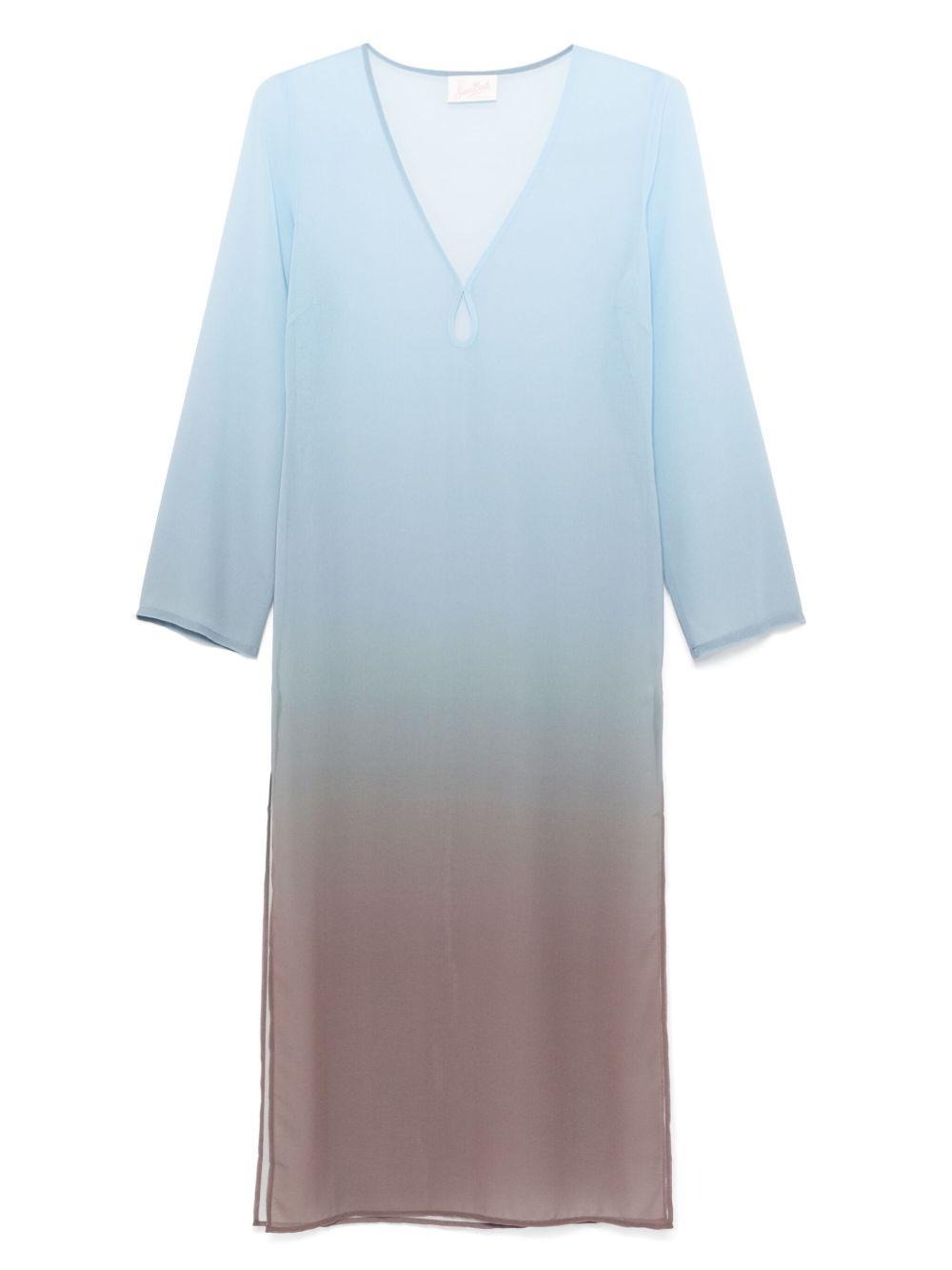 Copricostume Agatha tie-dye azzurro