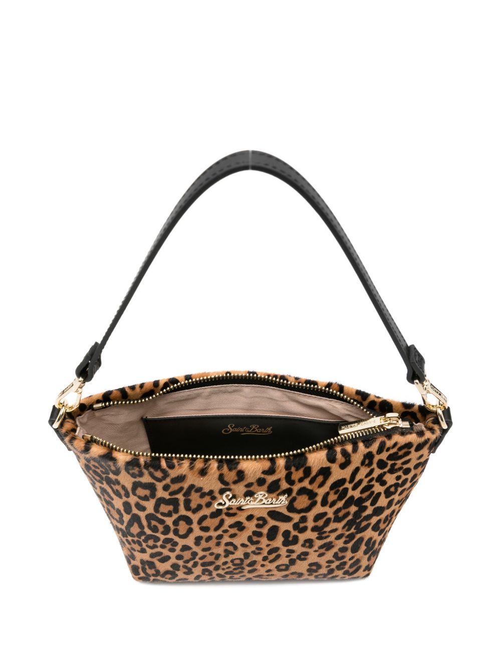 Borsa a spalla in denim con scritta ALI0034 00003L MC2 SAINT BARTH