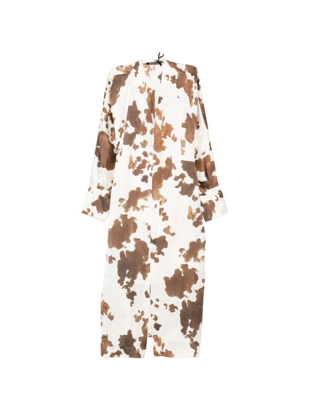 Abito midi a stampa animalier scollo a V 2611221163200 001 PENNY BLACK