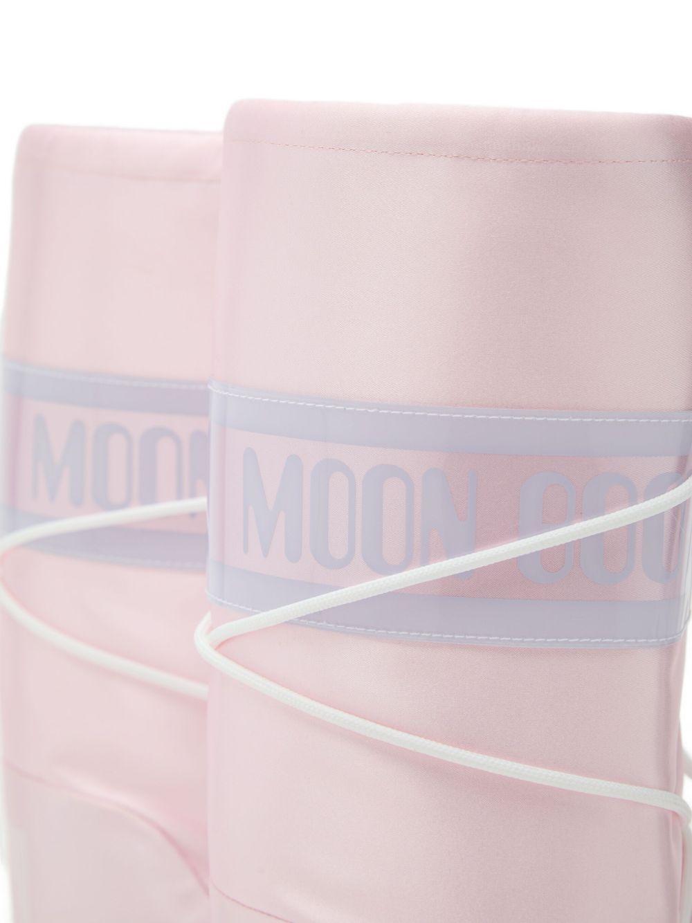 Moon Boot Kids Stivali con lacci con logo e fascia 80D1403060 J032 MOON BOOT