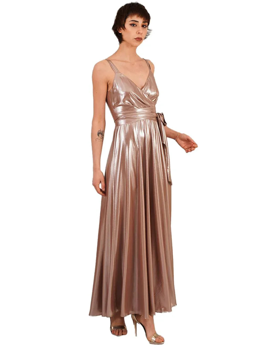 Abito laminato bronzo - Preludio Moda