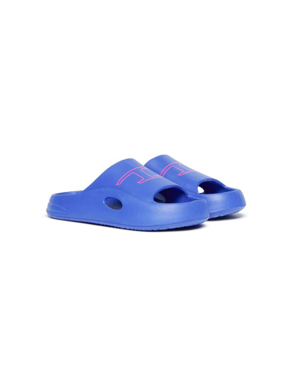 Ciabatta Diesel blu logo Oval-D