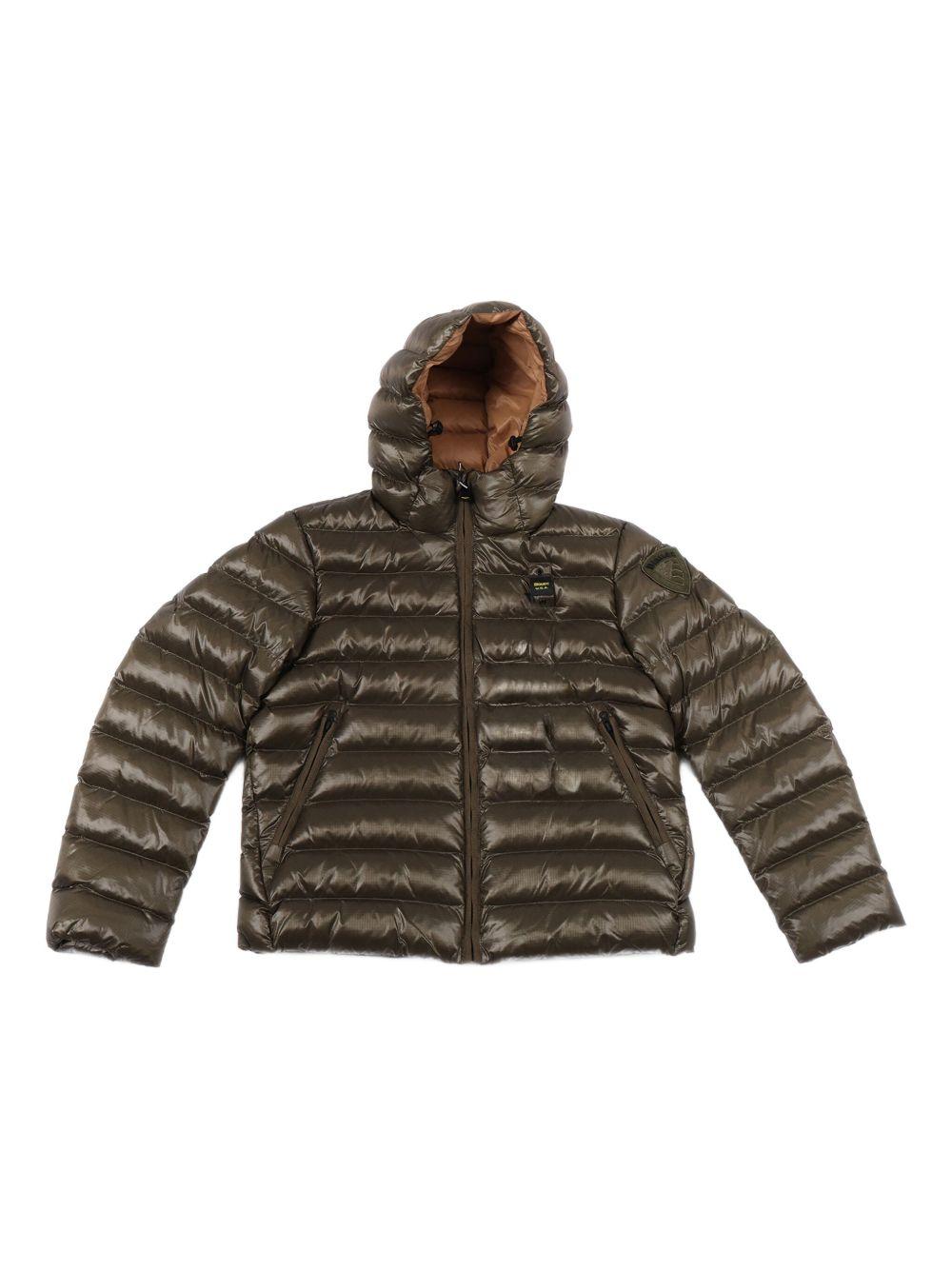 Piumino Adams con cappuccio verde bosco taba 25WBLKC02426005958 670TB BLAUER KIDS