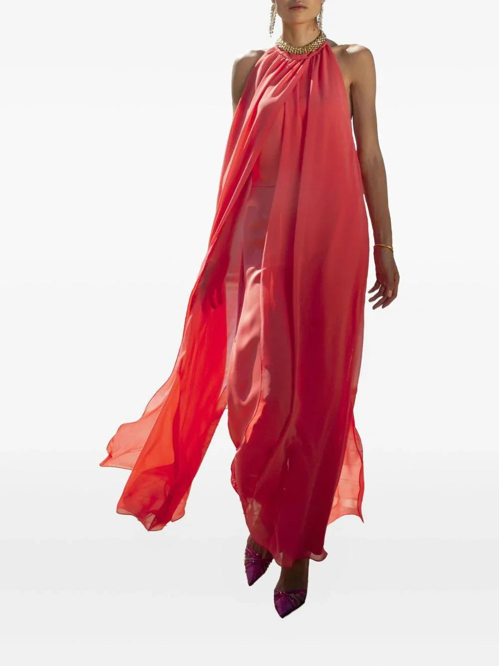 Tuta scollo all'americana camelia - Preludio Moda