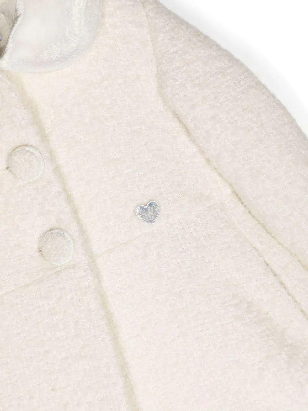 Cappotto bianco effetto bouclè - Preludio Moda