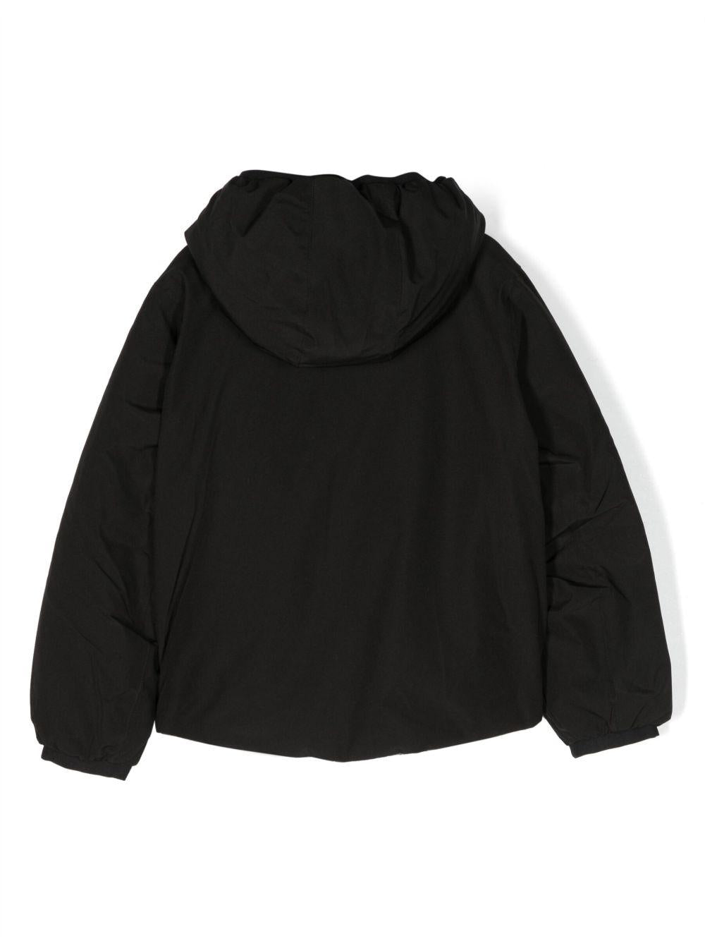 Giubbino nero-grigio bicolor interno imbottito