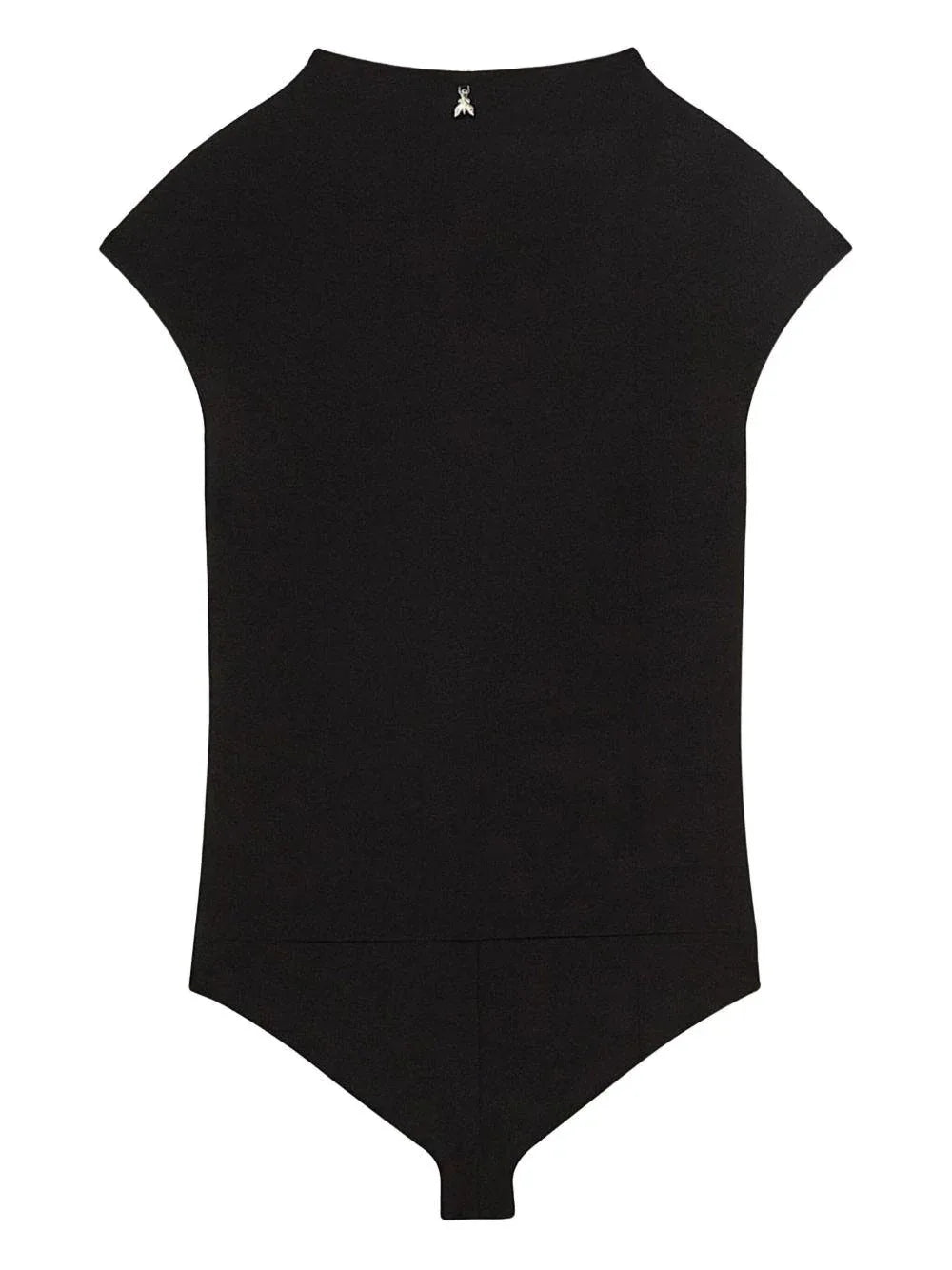 Body nero con occhielli in metallo - Preludio Moda