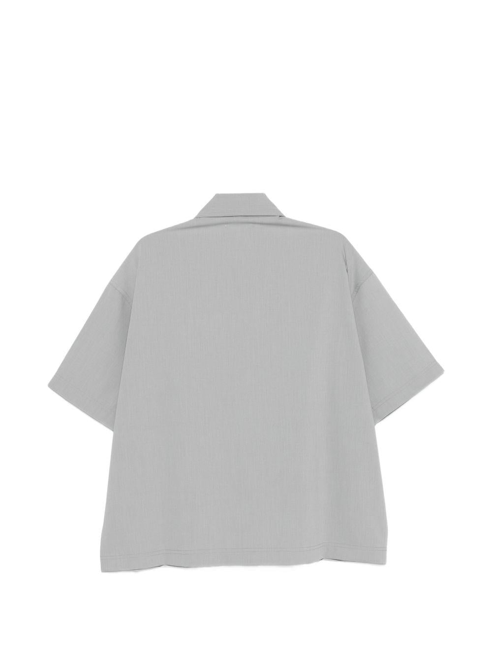 Camicia a maniche corte in viscosa SH003006 LIGHTGREY BONSAI