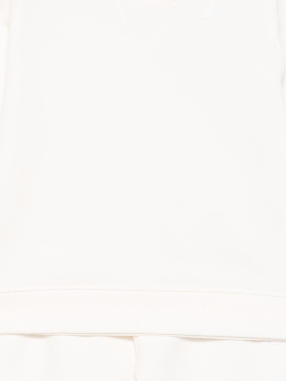 Tuta sportiva bianca girocollo K41384W X42 K-WAY KIDS