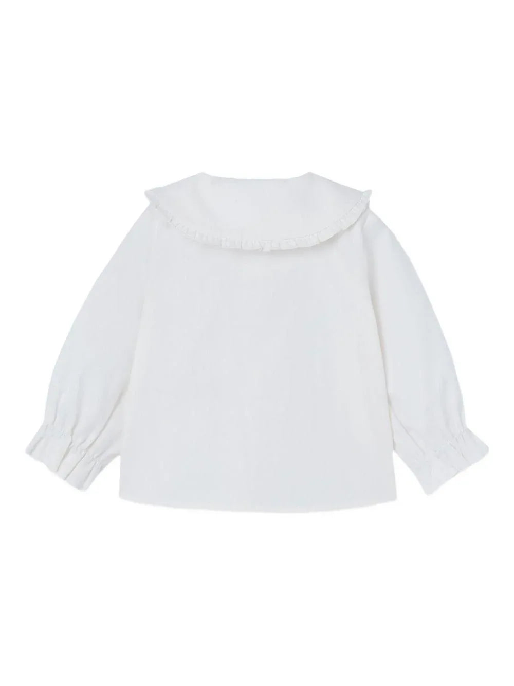 Set a quadri panna con colletto decorato - Preludio Moda