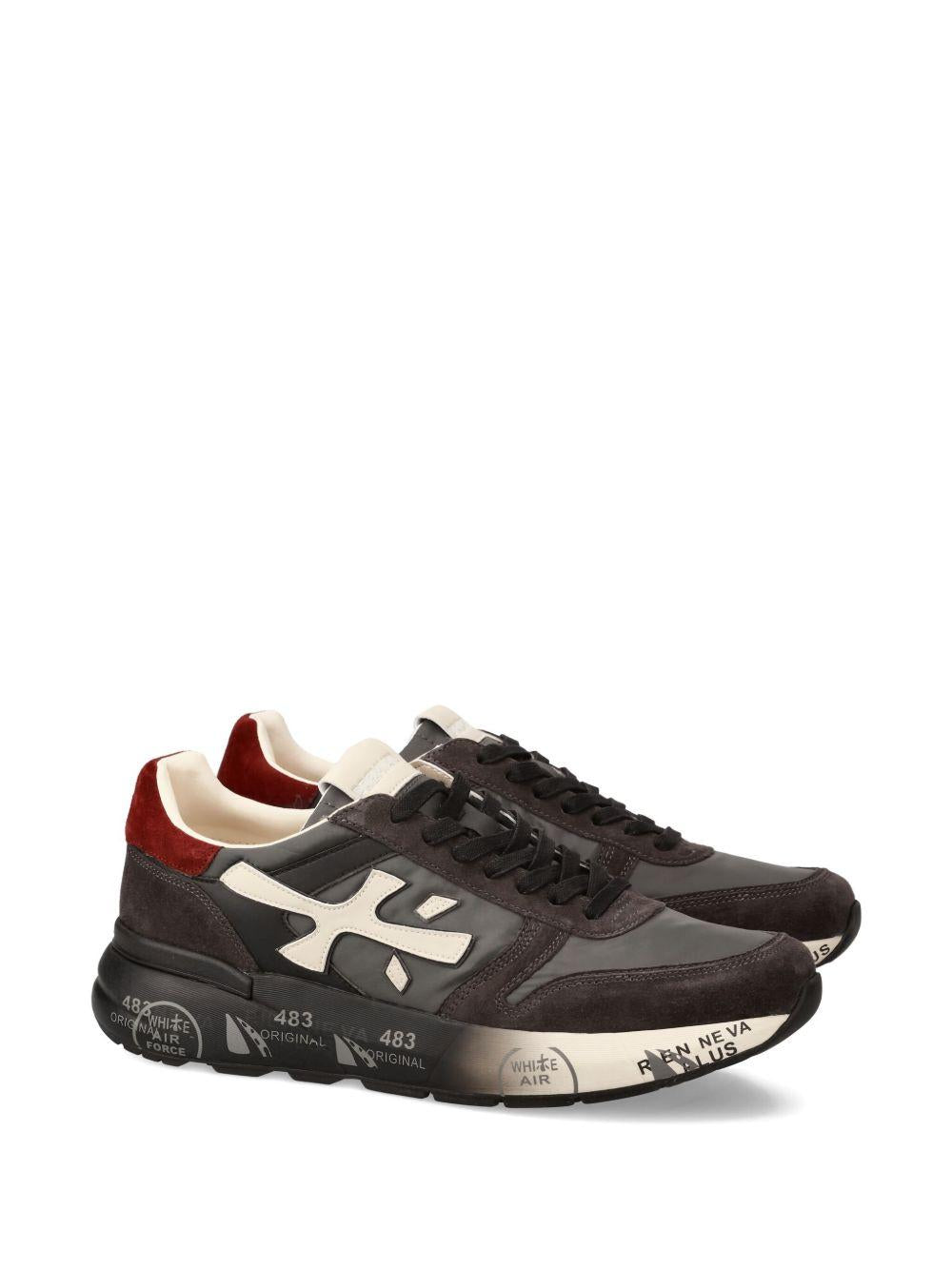 Sneakers Mick Nero con Dettagli Bianchi e Bordeaux MICK 7719 PREMIATA