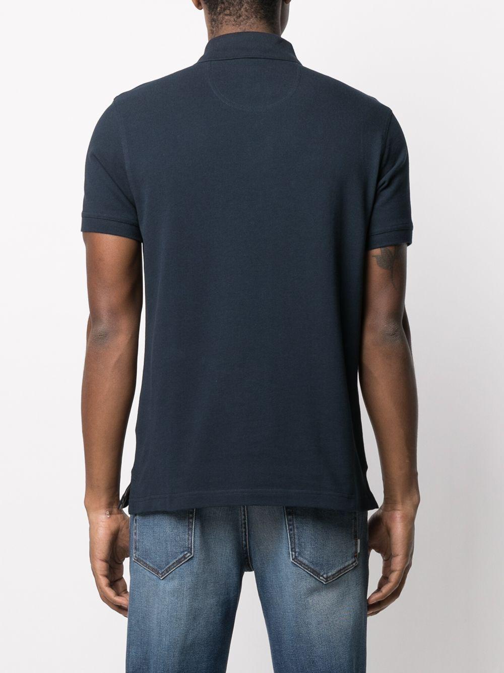 Polo in cotone con logo ricamato MML0012 NY31 BARBOUR