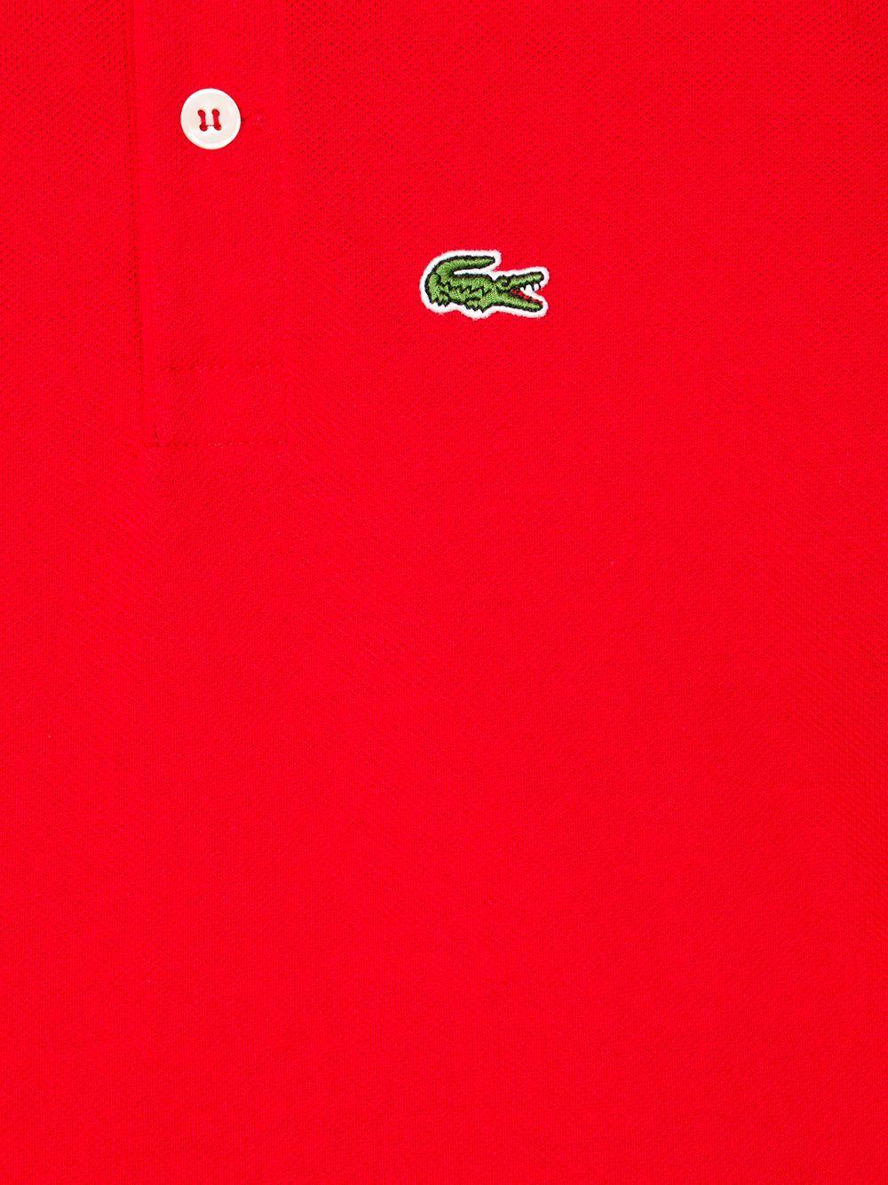 Polo rossa logo ricamo - Preludio Moda