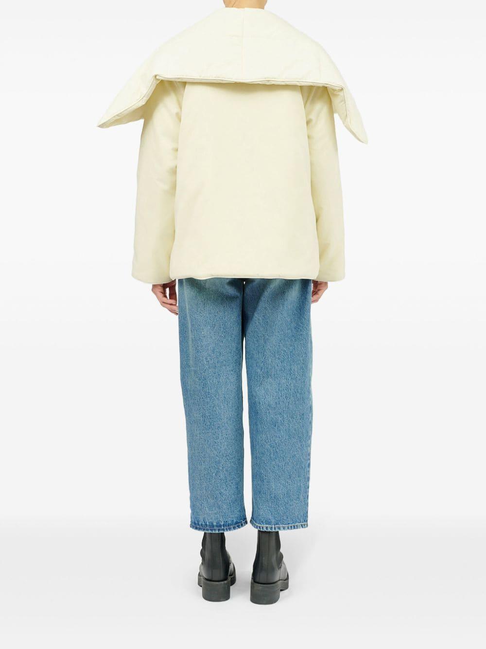 Piumino crema reverse oversize