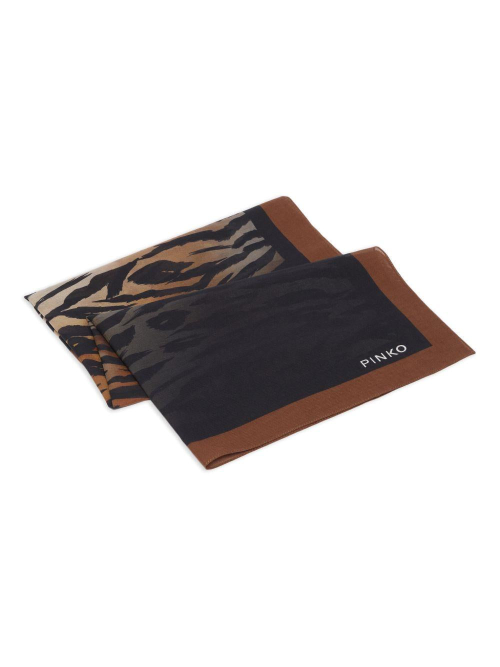 Foulard con stampa animalier 106688A39O LZ5 PINKO