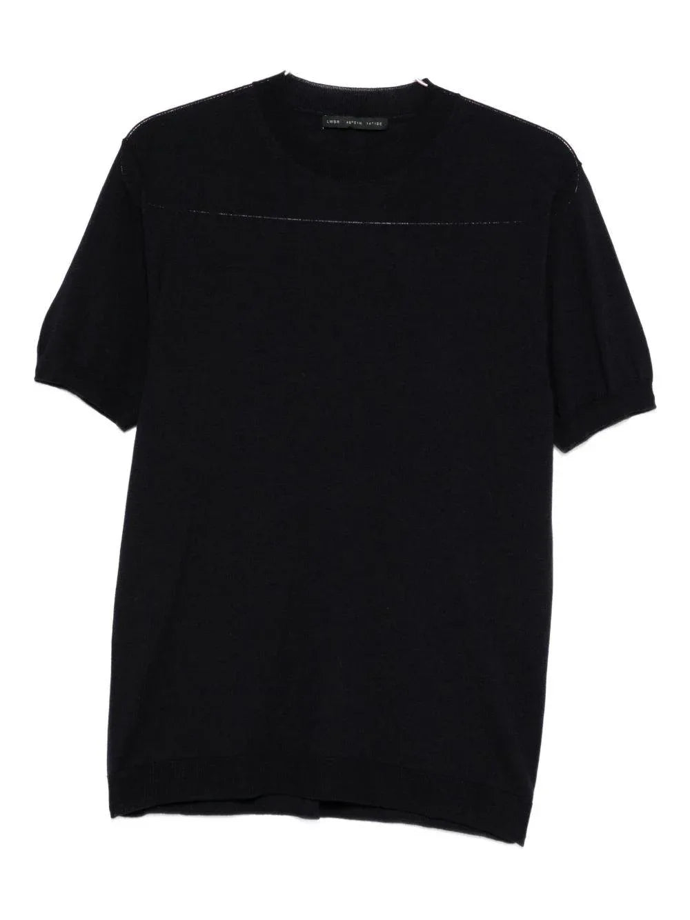 T-shirt Blu a Maniche Corte Girocollo - Preludio Moda