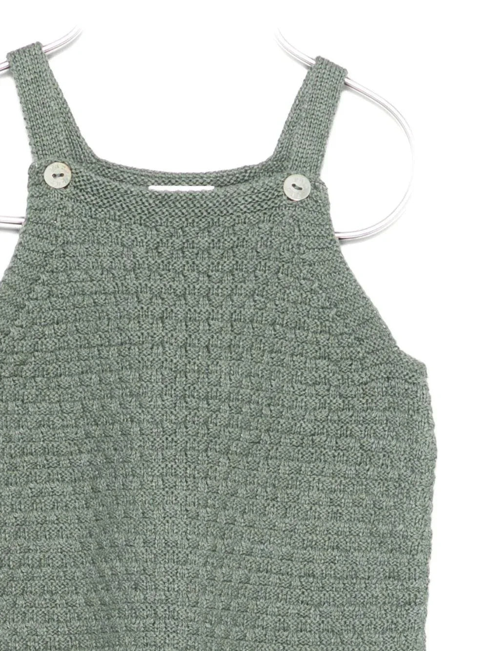 Salopette Neonato in Maglia Verde Salvia - Preludio Moda