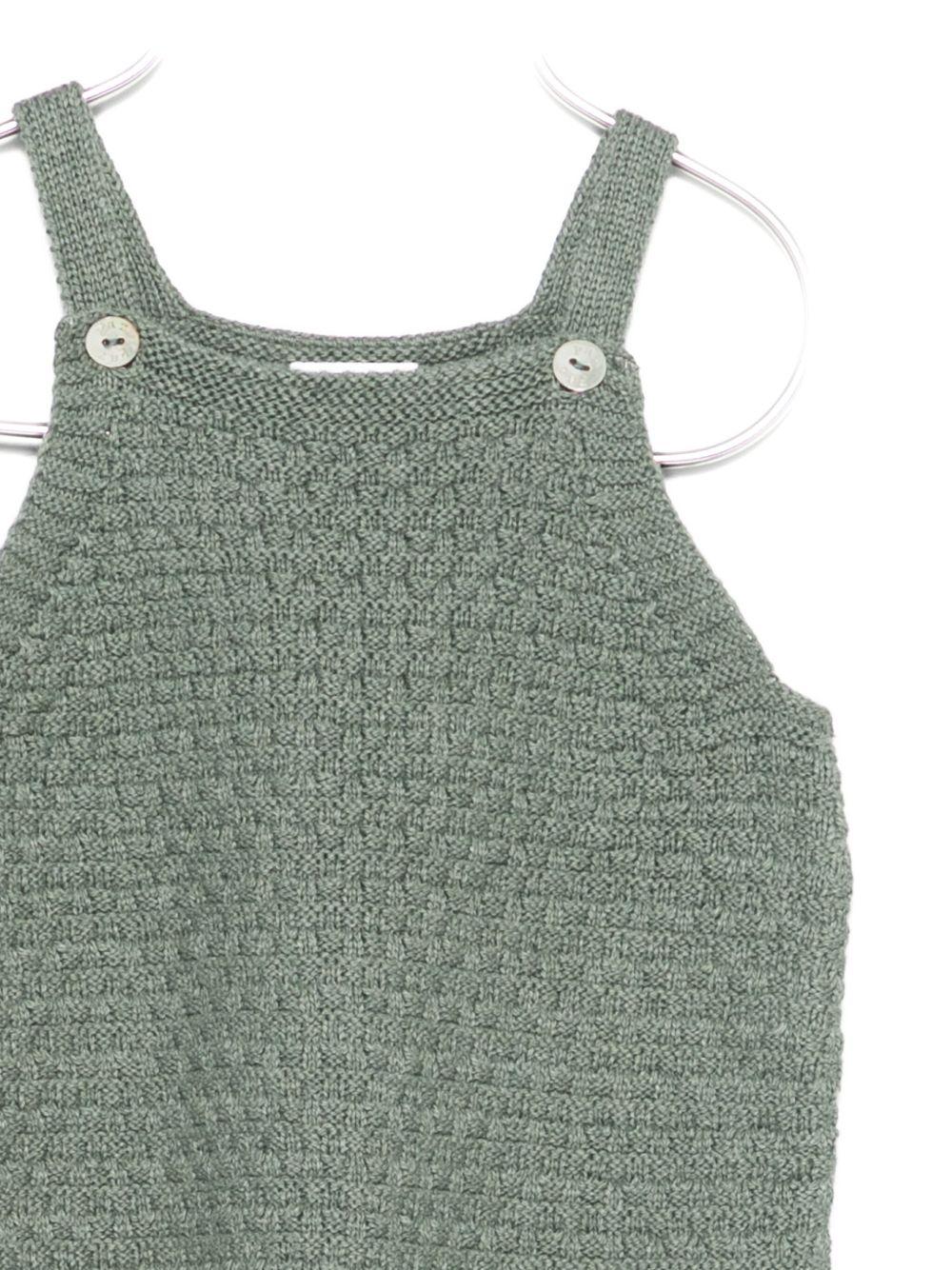 Salopette Neonato in Maglia Verde Salvia 007121098 17H94 PAZ RODRIGUEZ KIDS