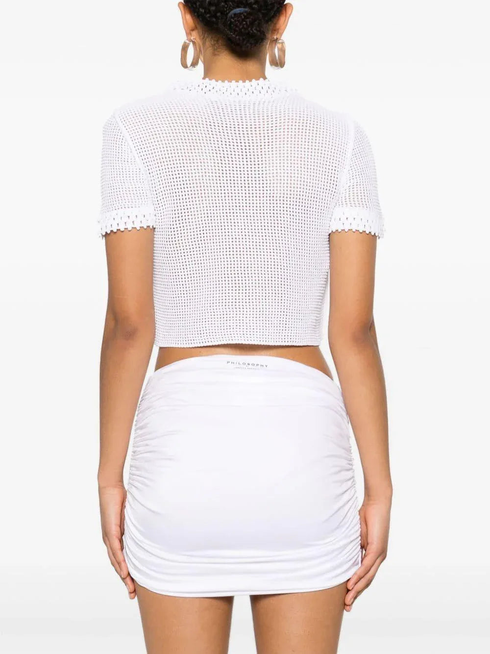 Maglia bianca in rete - Preludio Moda