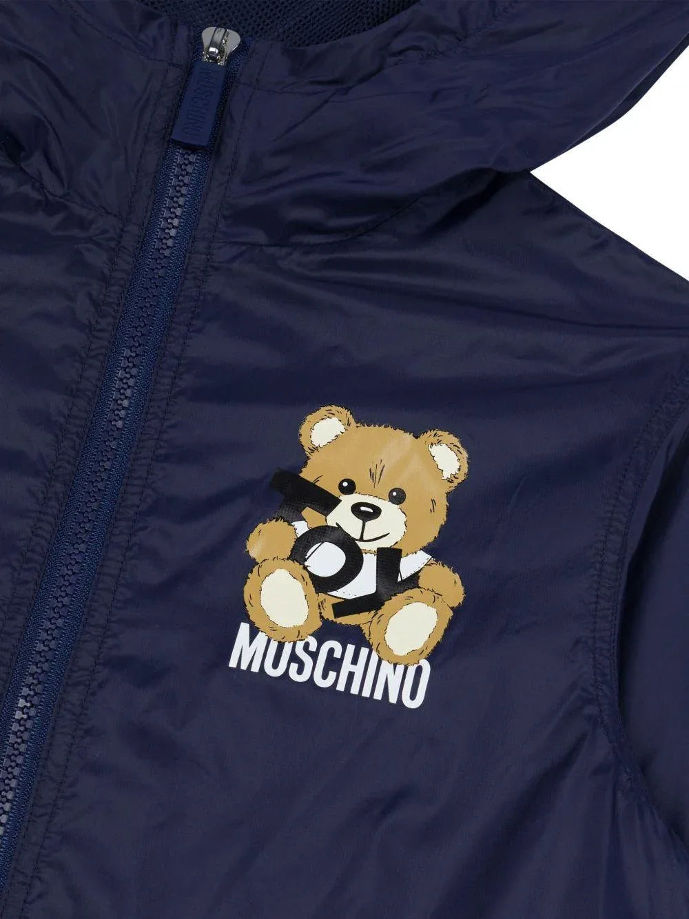 Giubbino blu logo teddy petto - Preludio Moda