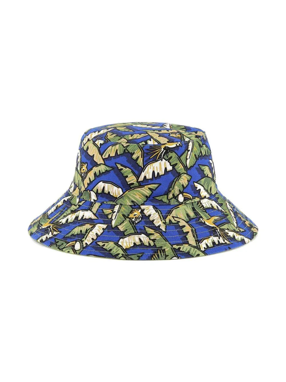 Cappello pescatore con fantasia palme reversibile - Preludio Moda