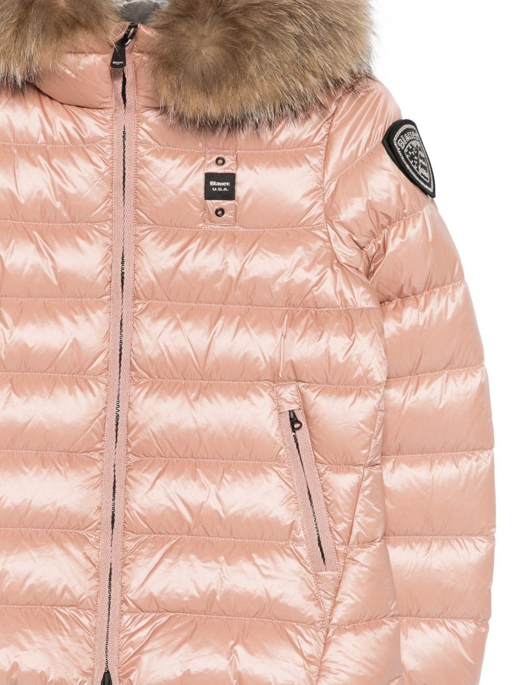 Piumino Arcadia con cappuccio rosa pallido grigio 25WBLGC03380007285 520GG BLAUER KIDS