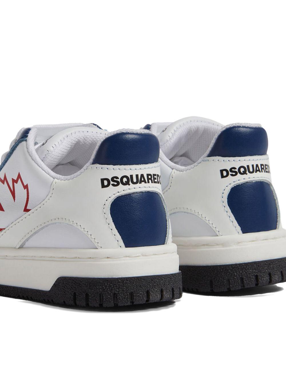 Sneakers neonato bianche/blu 79255 1 DSQUARED KIDS