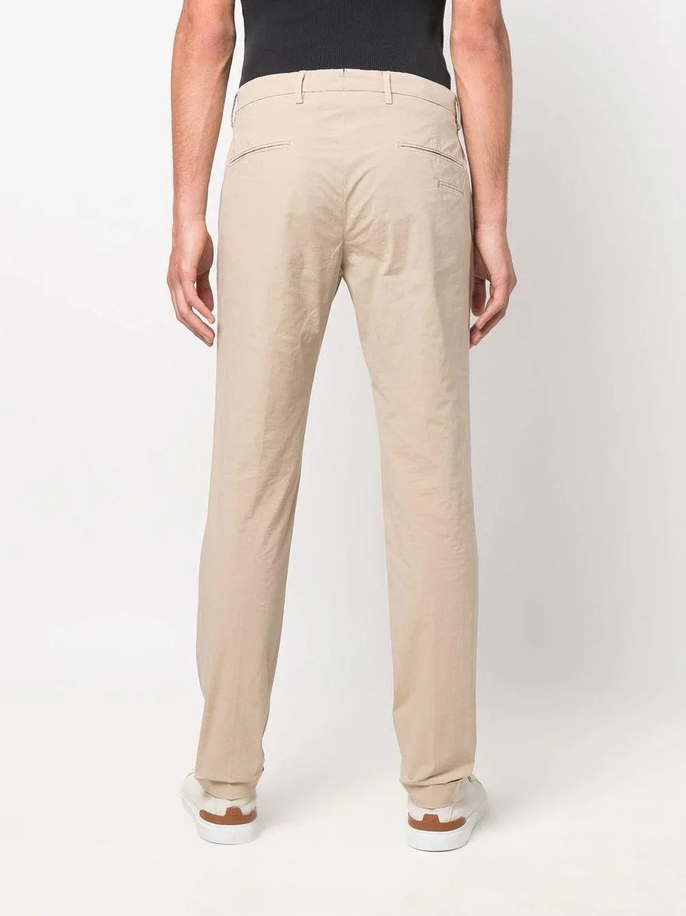 Pantalone in tinta unita cinque tasche beige - Preludio Moda