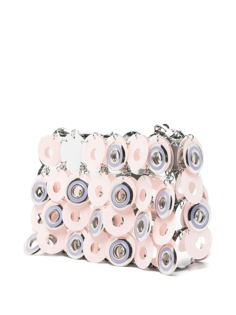 Borsa argento e rosa Sparkle Discs - Preludio Moda