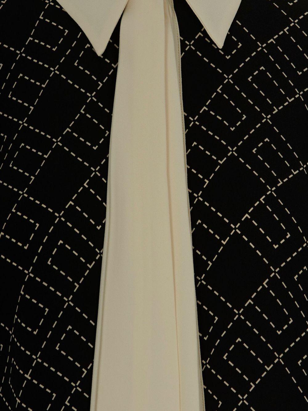 Camicia con Nodo e Stampa Logo CA10456E2 EF3 ELISABETTA FRANCHI